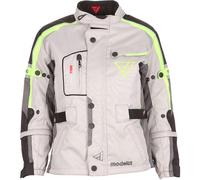 Modeka El Chango Chaqueta textil para motocicletas para niños, Gris claro, Talla 128