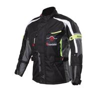 Modeka El Chango Chaqueta textil para motocicletas para niños, negro/amarillo, Talla 140