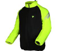 Modeka Flex Dry Chaqueta impermeable para moto, negro/amarillo, Talla M