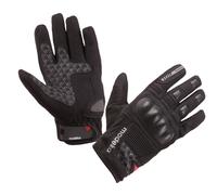 Modeka Fuego Guantes de la motocicleta, negro, Talla 6