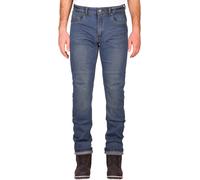 Modeka Glenn Slim Pantalones Textiles para Motocicletas, Azul claro, Talla 31