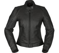 Modeka Helena Chaqueta de cuero de la motocicleta de las señoras, negro, tamaño 36 para Mujer