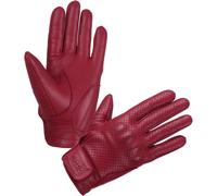 Modeka Hot Classic Guantes de moto perforados, rojo, Talla 12