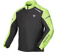Modeka Hydroflex Chaqueta impermeable para moto, negro-amarillo, tamaño 5XL para Hombres