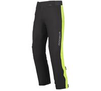 Modeka Hydroflex Pantalones de lluvia para motocicleta para mujer, negro-amarillo, tamaño 36