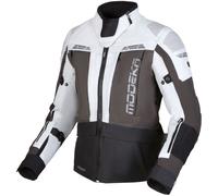 Modeka Hydron, chaqueta textil impermeable mujer 38 female Gris Claro/Gris Oscuro/Negro