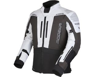 Modeka Hydron chaqueta textil impermeable para motocicletas, negro-gris, tamaño L para Hombres