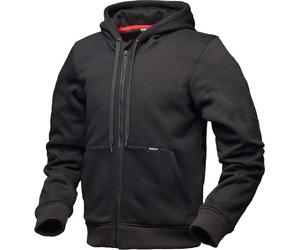 Modeka Jamey Sudadera con capucha y cremallera para motocicleta, negro, Talla XL