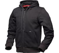 Modeka Jamey Sudadera con capucha y cremallera para motocicleta, negro, tamaño 2XL para Hombres