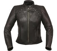 Modeka Jessy Gem Chaqueta de cuero para damas, negro, Talla 44