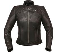 Modeka Jessy Gem Chaqueta de cuero para damas, negro, tamaño 34 para Mujer