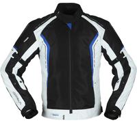 Modeka Khao Air Chaqueta textil de motocicleta, negro-gris, tamaño 2XL