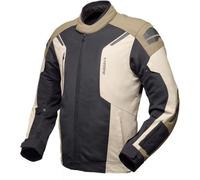 Modeka Khao Air II Chaqueta textil de moto impermeable, negro-marrón, tamaño 3XL para Hombres