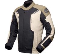 Modeka Khao Air II, chaqueta textil impermeable 4XL male Negro/Beige/Marrón Claro