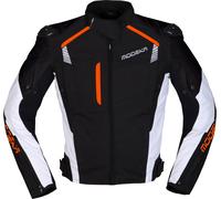 Modeka Lineos, chaqueta textil M male Negro/Blanco/Naranja Neón