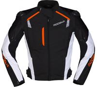 Modeka Lineos, chaqueta textil XS male Negro/Blanco/Naranja Neón