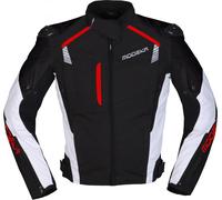 Modeka Lineos, chaqueta textil S male Negro/Blanco/Rojo Neón