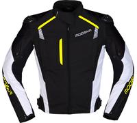 Modeka Lineos, chaqueta textil XS male Negro/Blanco/Amarillo Neón