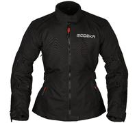 Modeka Luana Chaqueta textil de motocicleta para mujer, negro, tamaño 36