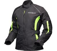 Modeka Luana, chaqueta textil impermeable mujer 40 female Negro/Amarillo Neón