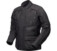 Modeka Lucano Chaqueta textil de moto impermeable, negro, tamaño 5XL para Hombres