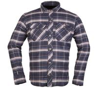 Modeka Nooner Camisa de moto, azul-beige, tamaño 3XL para Hombres