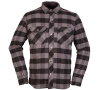 Modeka Nooner Camisa de moto, negro-gris, tamaño 4XL para Hombres