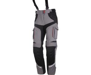 Modeka Panamericana Damas pantalones textil de la motocicleta, negro-gris, tamaño 42 para Mujer