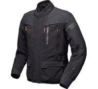 Modeka Paneo LT impermeable Motocicleta Textil Jacke, negro, Talla 5XL