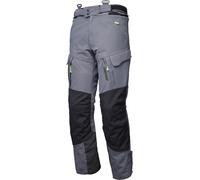 Modeka Paneo LT Pantalones Textiles de Motocicleta Impermeables, negro-gris, tamaño 3XL para Hombres