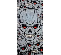 Modeka Skulls Grey Sombrerería multifuncional, gris, Talla única