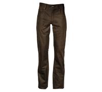 Modeka Stemp Pantalones de cuero para motocicleta, marrón, Talla 50