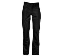 Modeka Stemp Pantalones de cuero para motocicleta, negro, Talla 44