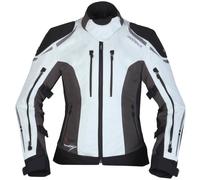 Modeka Takuya Chaqueta textil de la motocicleta de las señoras, negro-gris, tamaño 36 para Mujer