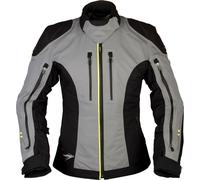 Modeka Takuya Chaqueta textil de la motocicleta de las señoras, negro-gris, tamaño 44 para Mujer
