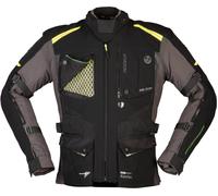 Modeka Talismen Chaqueta textil para motocicletas, Gris oscuro/negro/amarillo neón, Talla XXL