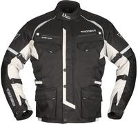Modeka Tarex, chaqueta textil impermeable 4XL male Negro/Gris Claro