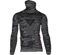 Modeka Tech Dry Bandana Longsleeve Camisa Funcional, negro/camuflaje, Talla M