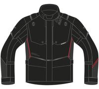 Modeka Trohn Chaqueta textil de motocicleta, negro-gris, tamaño M