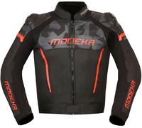 Modeka Valyant, chaqueta de cuero 48 male Negro/Gris/Rojo