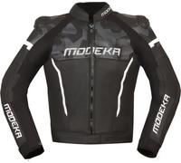 Modeka Valyant, chaqueta de cuero 56 male Negro/Gris/Blanco