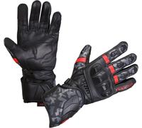 Modeka Valyant Pro Guantes de moto, negro-rojo, tamaño XL para Hombres