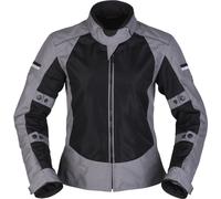 Modeka Veo Air Chaqueta textil de motocicleta para mujer, negro/gris, Talla 36