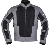 Modeka Veo Air Chaqueta textil para motocicletas, negro/gris, Talla 5XL