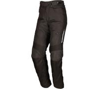 Modeka Violetta Pantalones textiles impermeables para mujer, negro, tamaño 28