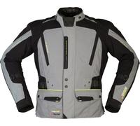 Modeka Viper LT Chaqueta textil para motocicletas, negro-gris, tamaño L para Hombres