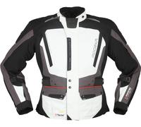Modeka Viper LT Chaqueta textil para motocicletas, Gris claro/gris oscuro/negro, Talla 5XL