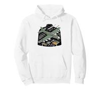 Model Airplane Blueprint Technical Drawing Aviation Art Sudadera con Capucha