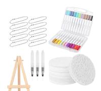 Model Paint Brushes - Art Paint Brusshes Set | Maple Acrylic Paient Brushes | Fine Detail Brush Kit for Miniatures, Models, Watercolor, Oil & Acrylic Painting, Ergonomic Handles, Durable Bristles