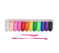 Modelado Conjunto de amasado de masa de masa con una variedad de accesorios, plastilina creativa suave para niños | Juguete de rodilla colorido seguro para niñas y niños, ideal para jugar en casa, la